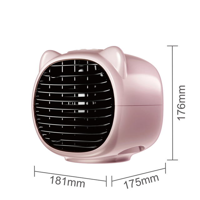 Multi-Functional Humidifier Desktop Water Air Cooling Fan Usb Rechargeable 